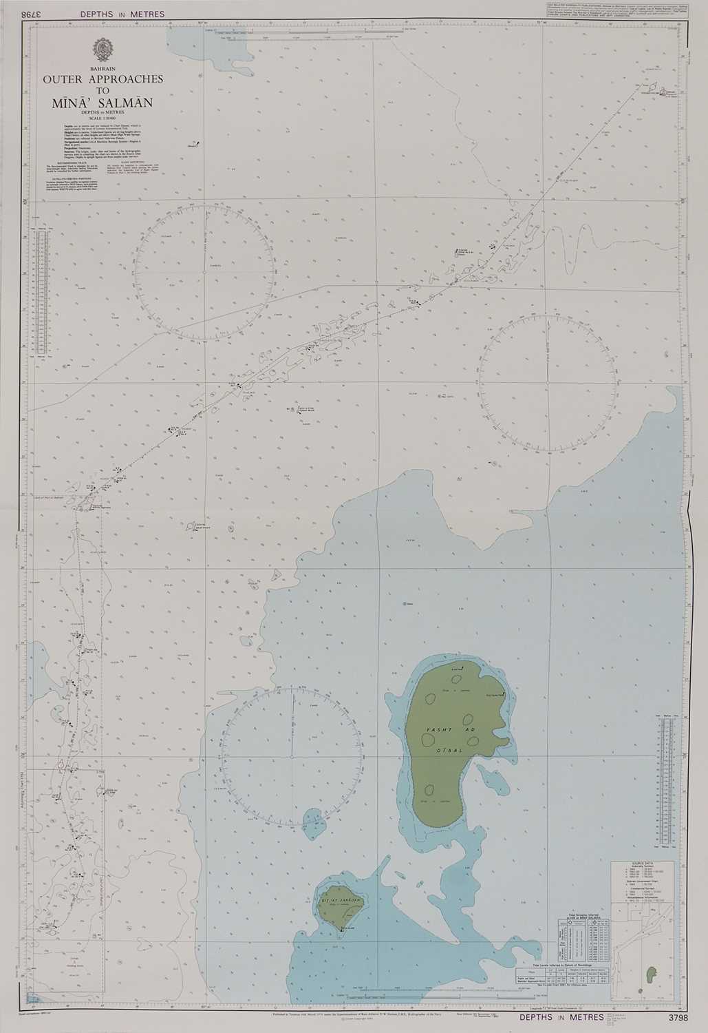 Bahrain Chart Lot 411 - ADMIRALTY CHARTS, BAHRAIN,