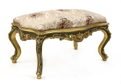 Lot 408 - An 18th century style Italian carved giltwood framed stool