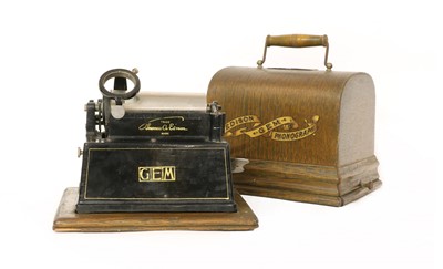 Lot 1 - Edison: Gem Model 1 Black Phonograph