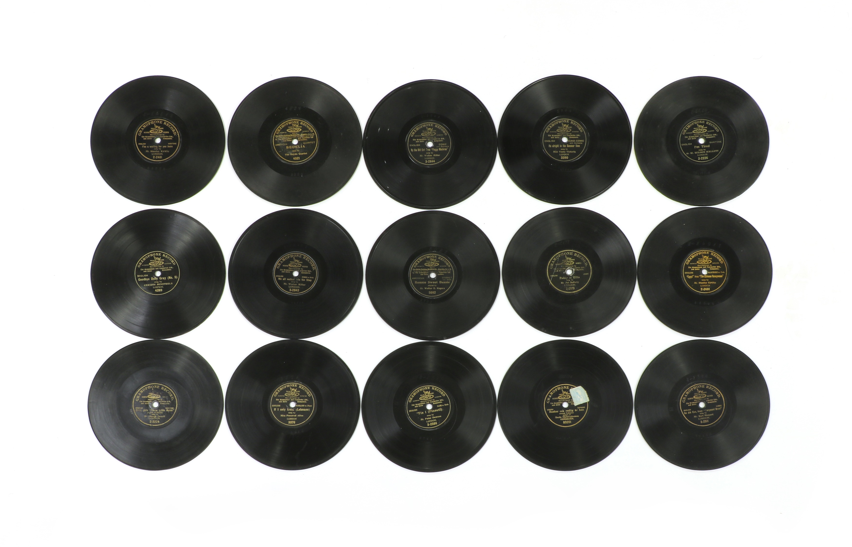 Lot 24 - G&T - 7in One Sided Gramophone Record (Black)