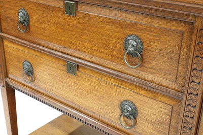 Lot 136 - An Arts and Crafts oak sideboard