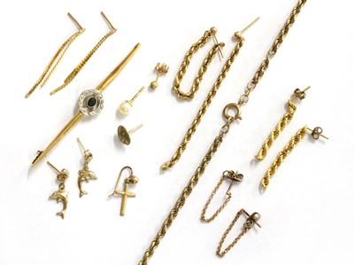 Lot 380 - A quantity of gold jewellery