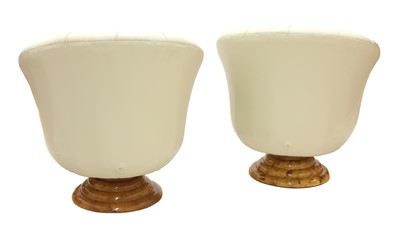 Lot 304 - A pair of Art Deco-style tulip chairs