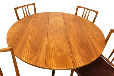 Lot 454 - A Danish drop-leaf dining table