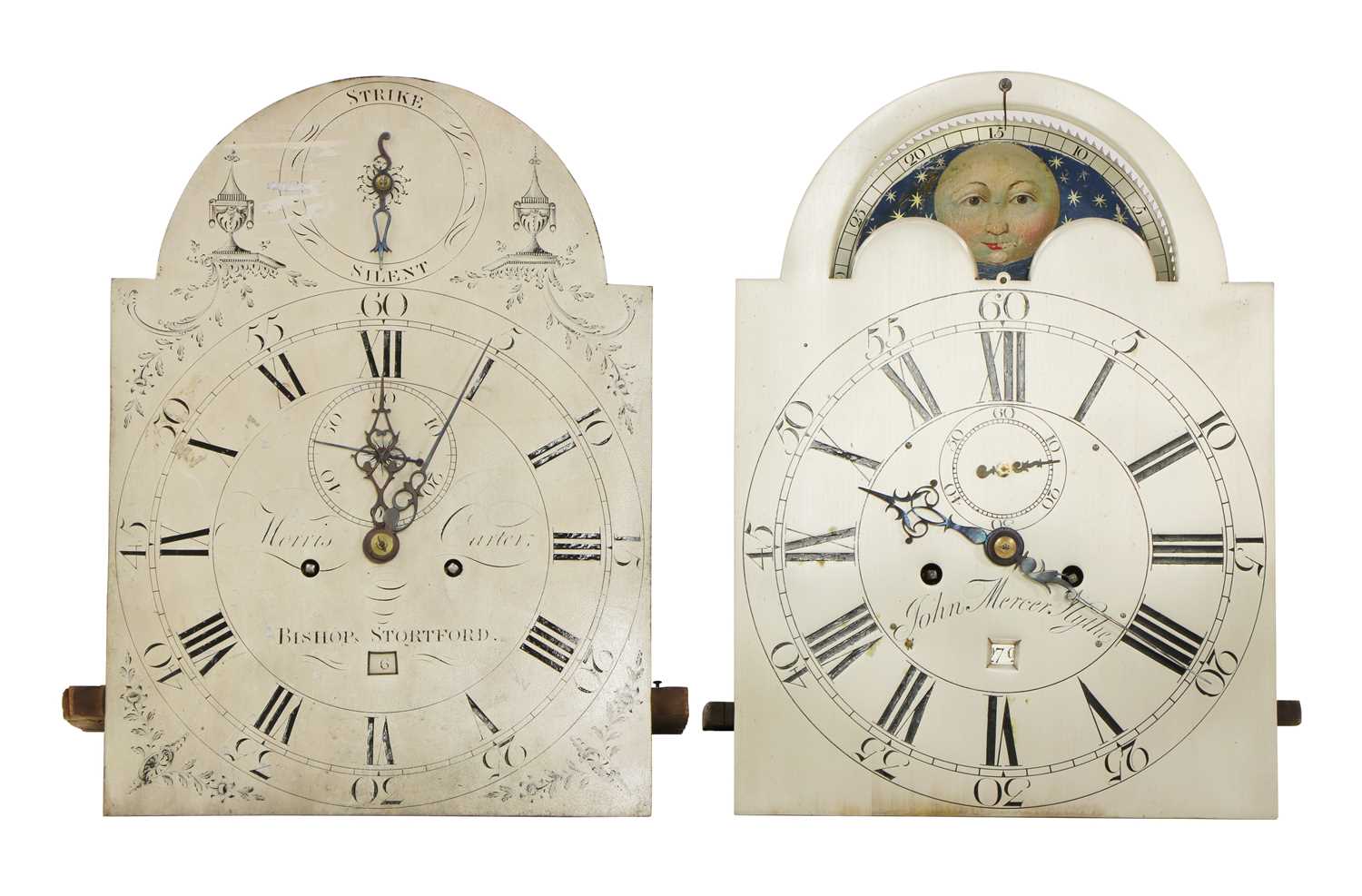 Lot 228 - Two 19th century eight day longcase clock movements