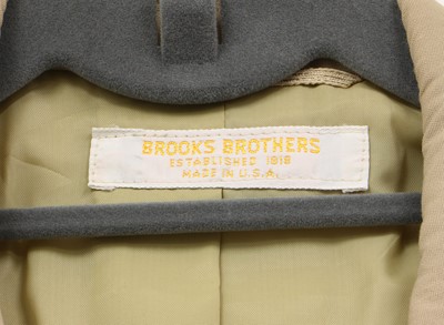 Lot 149 - A Stovel & Mason dark grey double-breasted pinstripe suit