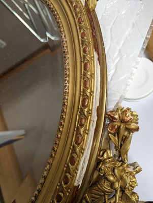Lot 443 - A pair of gilt gesso mirrors
