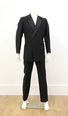 Lot 150 - A black double-breasted tuxedo