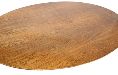 Lot 636 - A Florence Knoll rosewood oval dining table