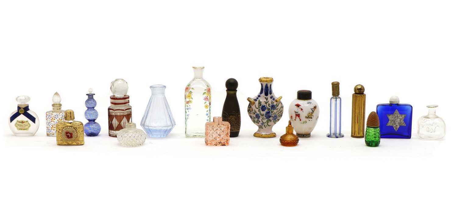 Lot 155 - A collection of decorative scent bottles