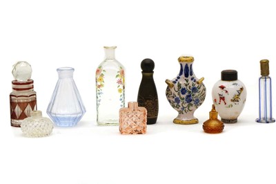 Lot 155 - A collection of decorative scent bottles