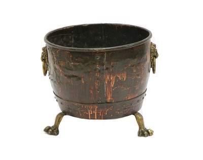 Lot 268 - A Victorian copper coal bin