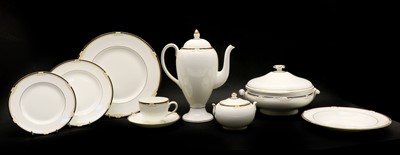 Lot 85 - A Wedgwood 'Cavendish' pattern porcelain dinner service for twelve settings