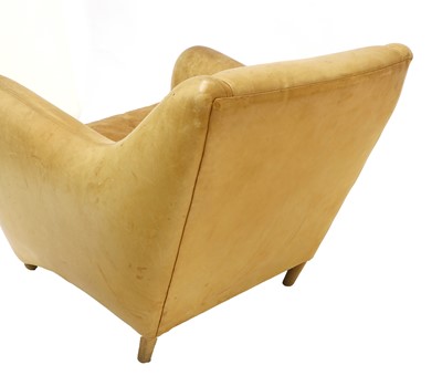 Lot 543 - A 'Balzac' chair and footstool