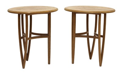 Lot 233 - A pair of oval oak occasional tables