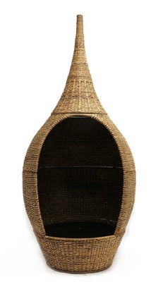 Lot 458 - A wicker igloo armchair