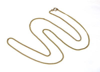 Lot 42 - A gold curb link chain
