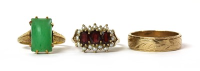 Lot 372 - Three gold rings