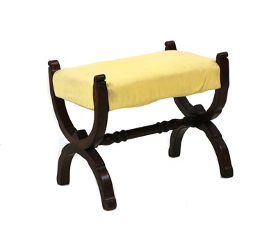 Lot 450 - An oak stool