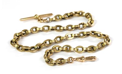 Lot 447 - A gold Albert chain