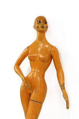Lot 471 - A 1960s female painted mannequin