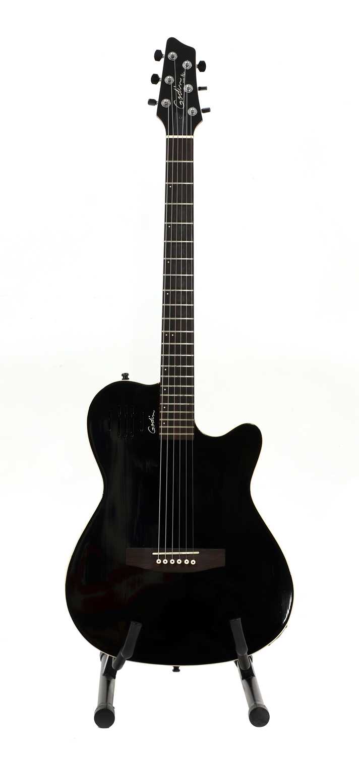 Lot 174 - A 2004 Godin A6 electro acoustic guitar