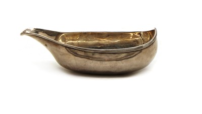 Lot 16 - A George III silver pap boat