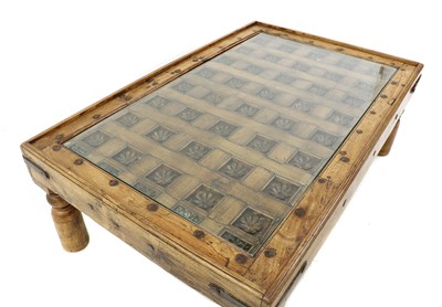 Lot 505 - An Indian hardwood coffee table
