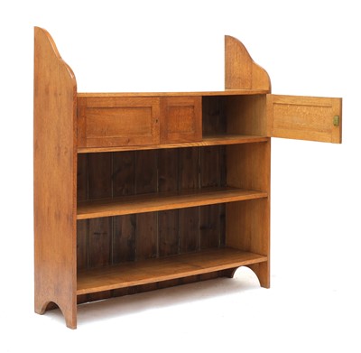 Lot 72 - An Heal's-style oak open bookcase