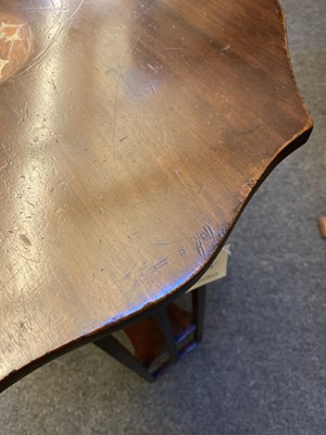 Lot 170 - An Art Nouveau mahogany inlaid occasional table