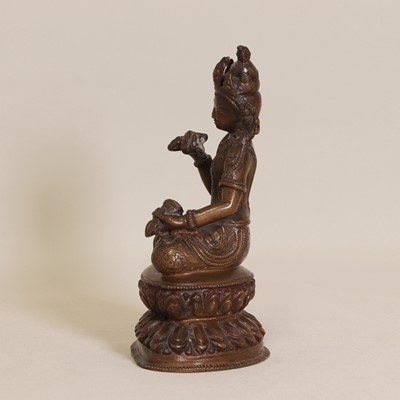 Lot 89 - A Chinese bronze bodhisattva