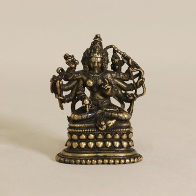 Lot 86 - An Indian bronze bodhisattva