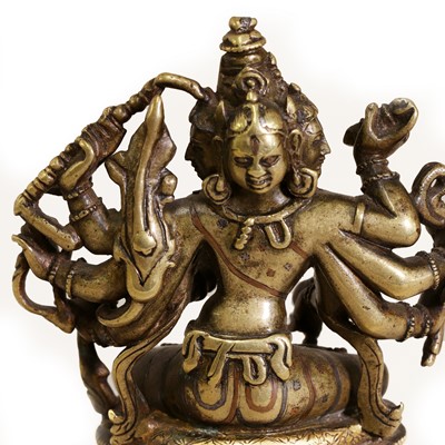 Lot 86 - An Indian bronze bodhisattva