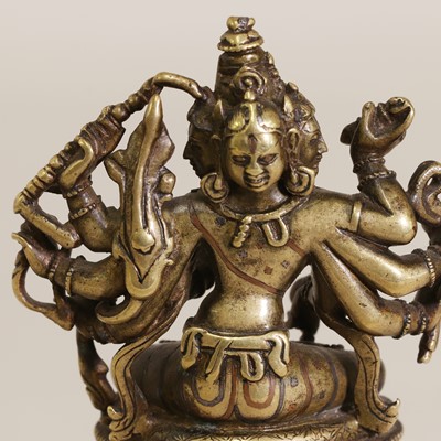 Lot 86 - An Indian bronze bodhisattva