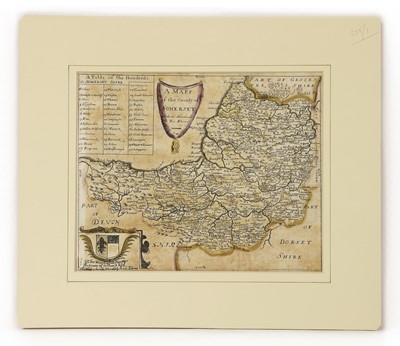 Lot 2 - 1- Blome: Somerset, A Mapp of the county. 1693....