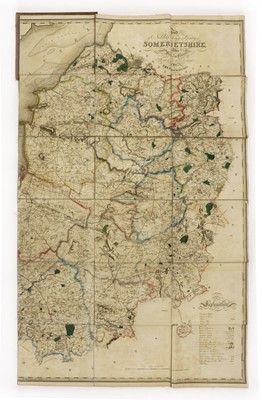 Lot 23 - GREENWOOD: A Map of the county of Somerset.