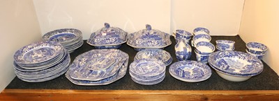 Lot 92 - A large collection of Copeland Spode blue and white Italian