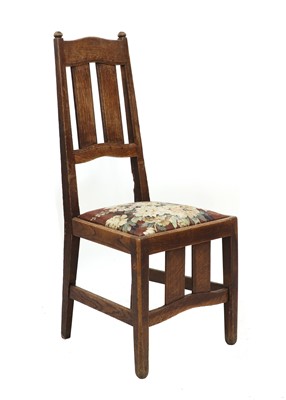 Lot 192 - An Arts and Crafts oak dining chair