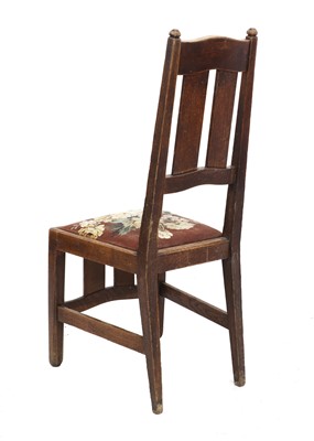 Lot 192 - An Arts and Crafts oak dining chair