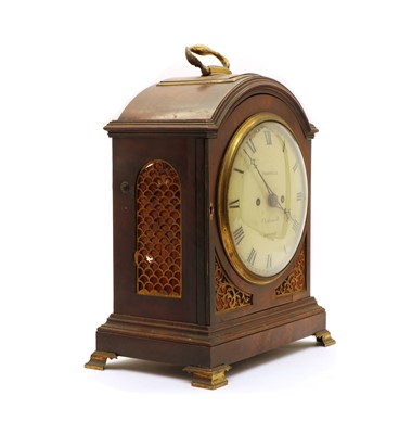 Lot 201 - A Regency mahogany bracket clock