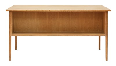 Lot 480 - A Danish light oak desk