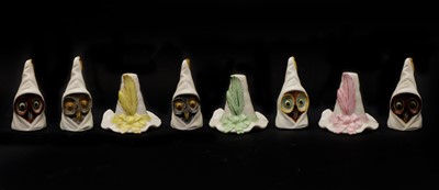 Lot 103 - A collection of Royal Worcester porcelain candle snuffers