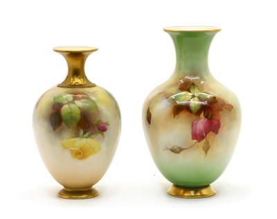 Lot 88 - A Royal Worcester Hadley porcelain vase