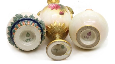 Lot 90 - A collection of Royal Worcester Hadley porcelain vases