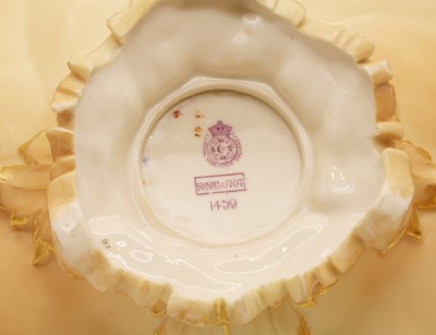 Lot 108 - A collection of Royal Worcester blush ivory porcelain
