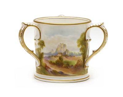 Lot 83 - A Royal Worcester porcelain tyg