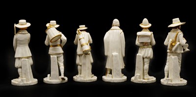 Lot 96 - A group of six Royal Worcester porcelain figures