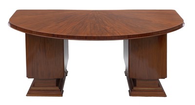 Lot 301 - An Art Deco Cuban mahogany desk