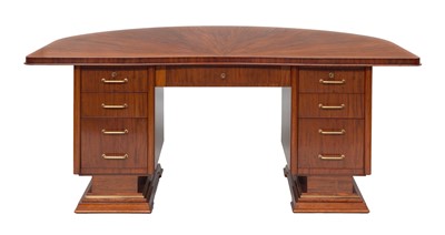 Lot 301 - An Art Deco Cuban mahogany desk