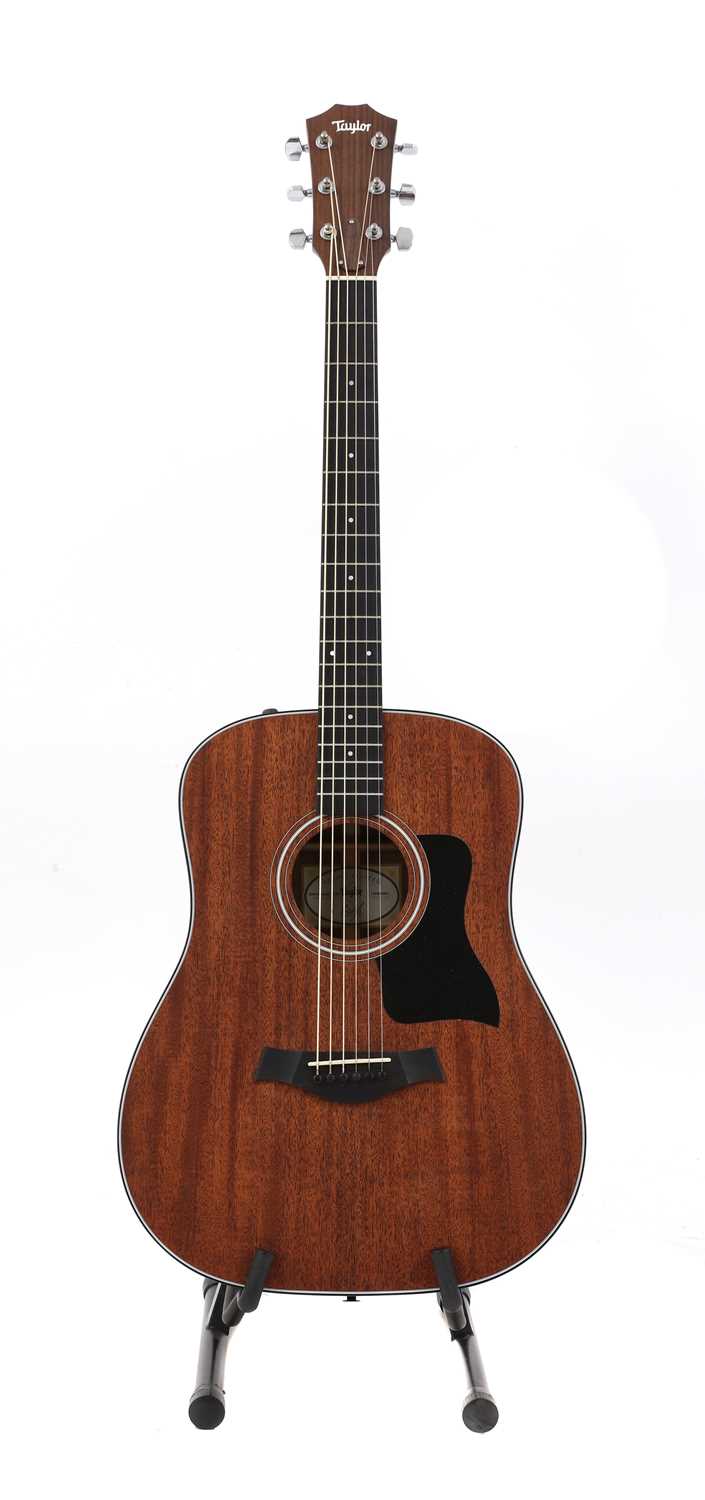 Lot 174 - A 2014 Taylor 320e SLTD Baritone electro acoustic guitar